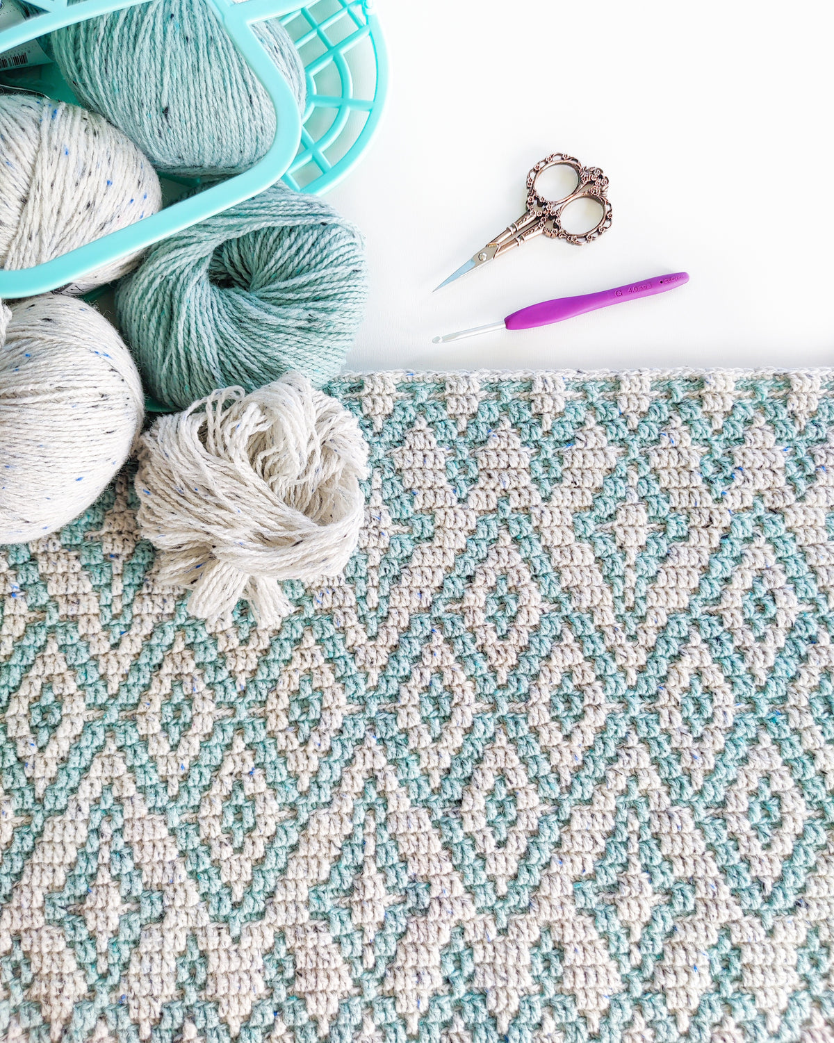Diamond Dazzle Mosaic Blanket